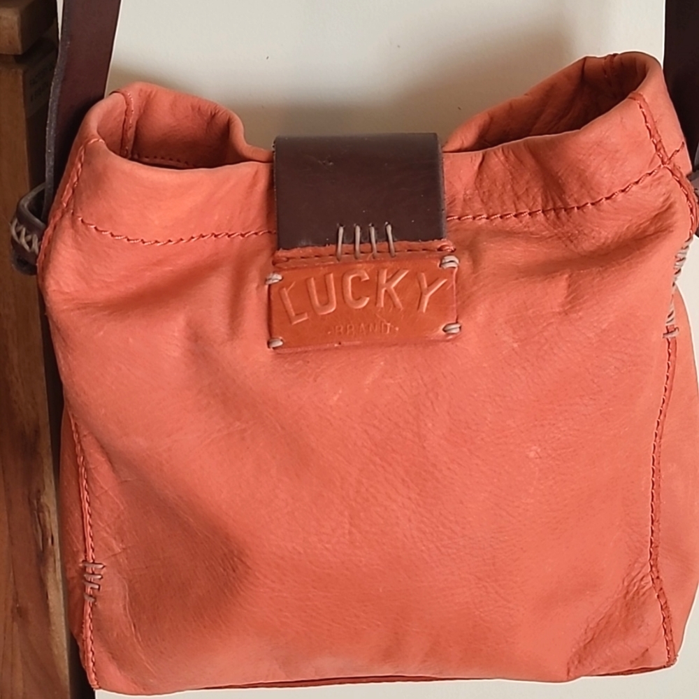 LUCKY BRAND LEATHER CROSSBODY